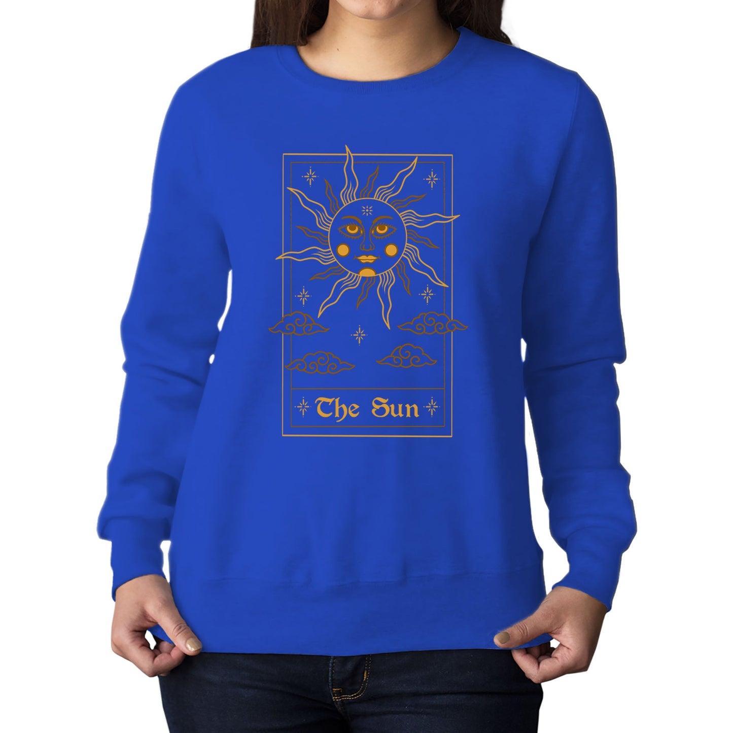 The Sun Tarot Card Womens Sweatshirt