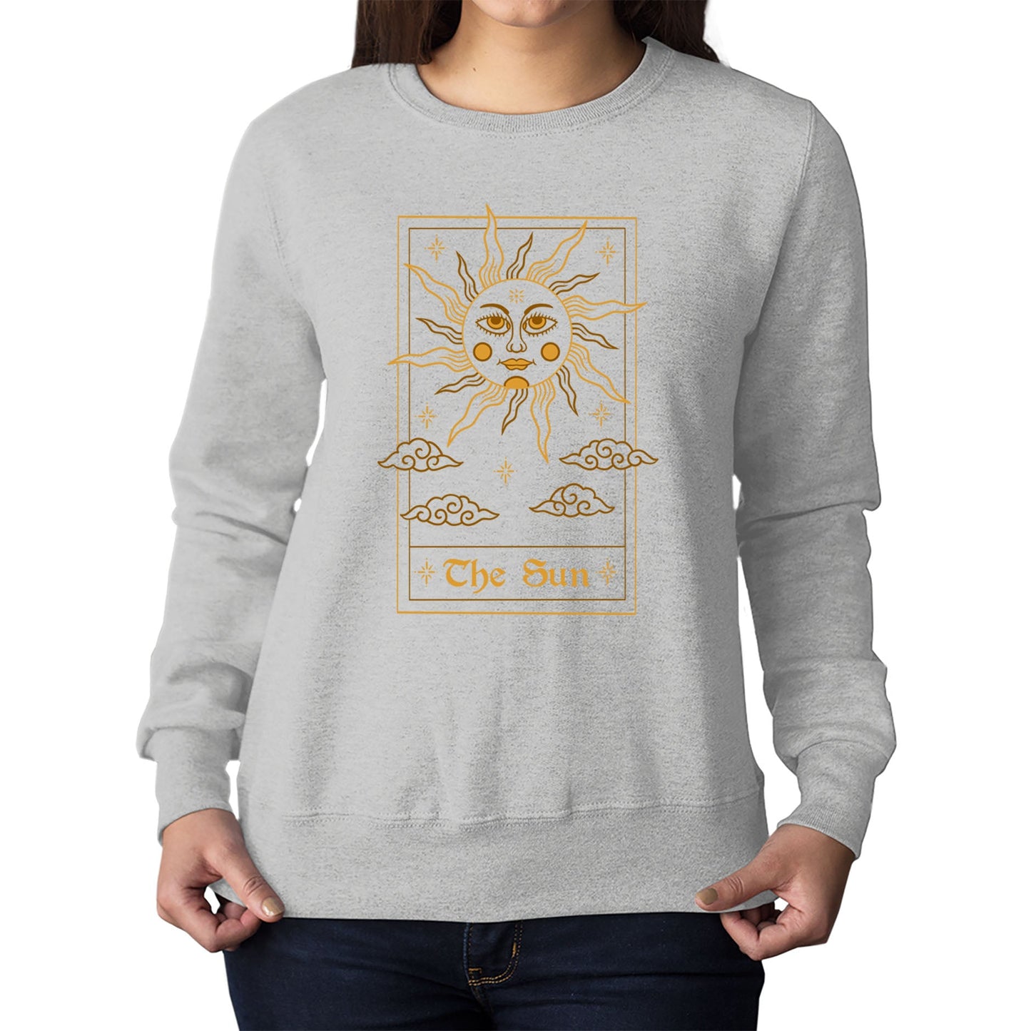 The Sun Tarot Card Womens Sweatshirt