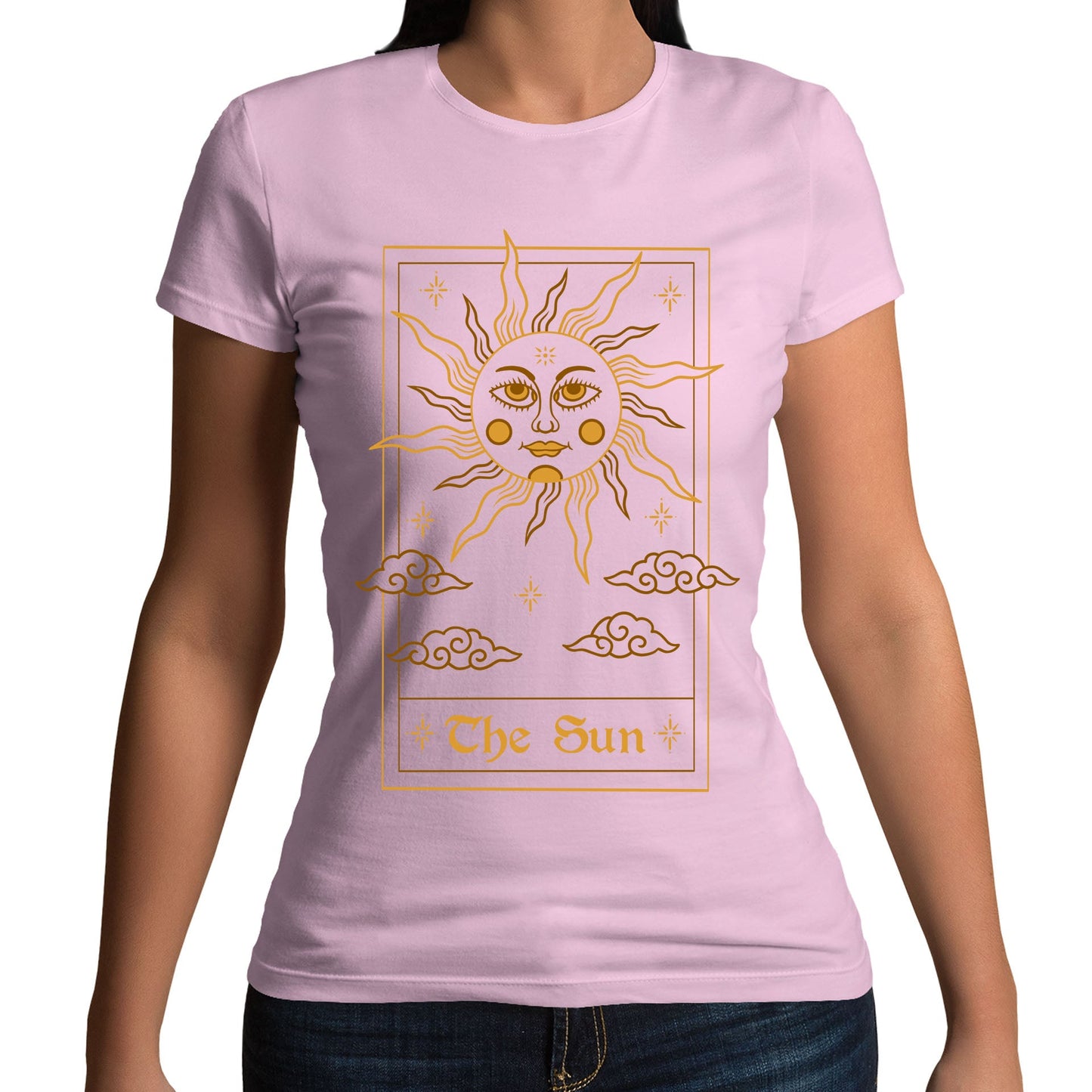 The Sun Tarot Card Womens T-shirt