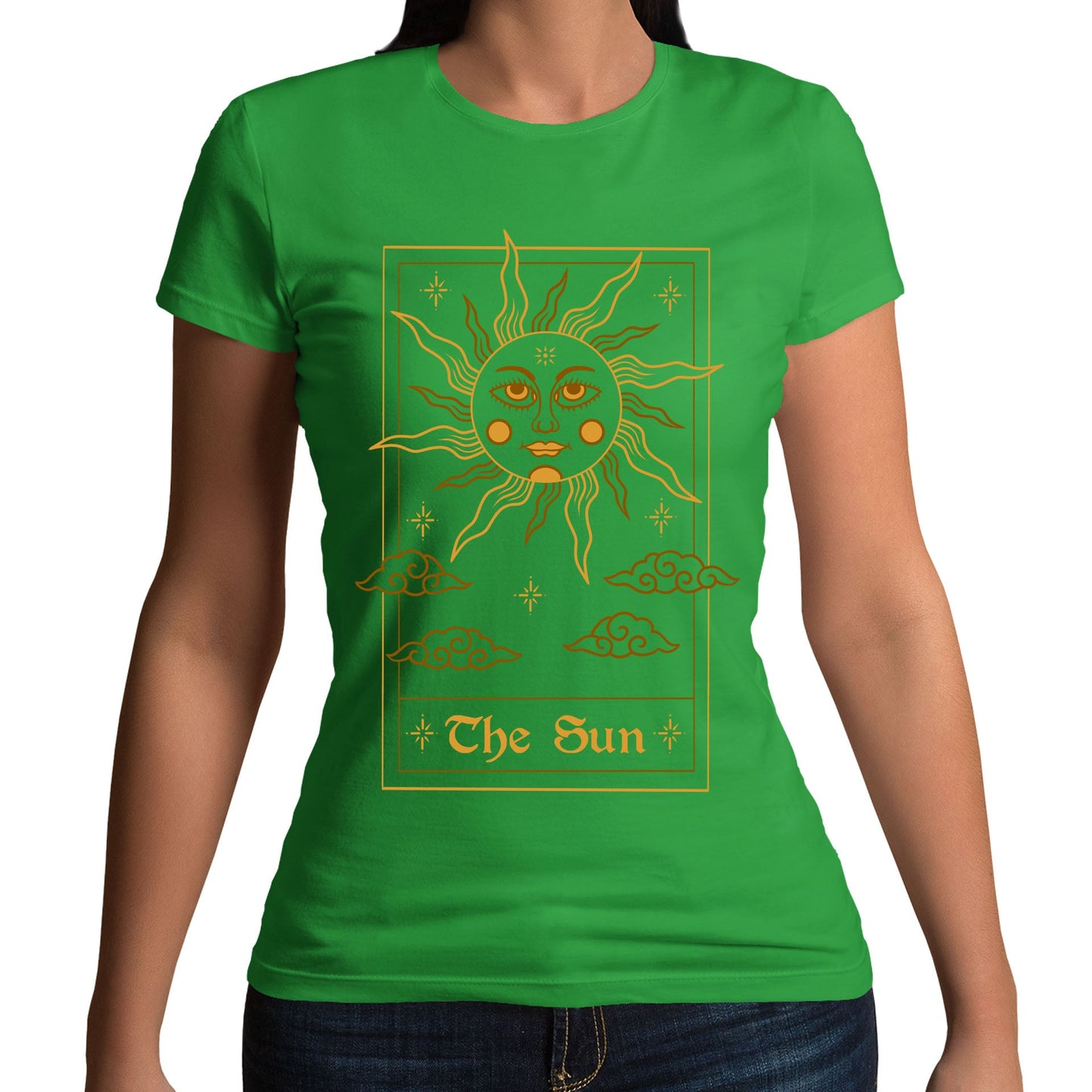 The Sun Tarot Card Womens T-shirt