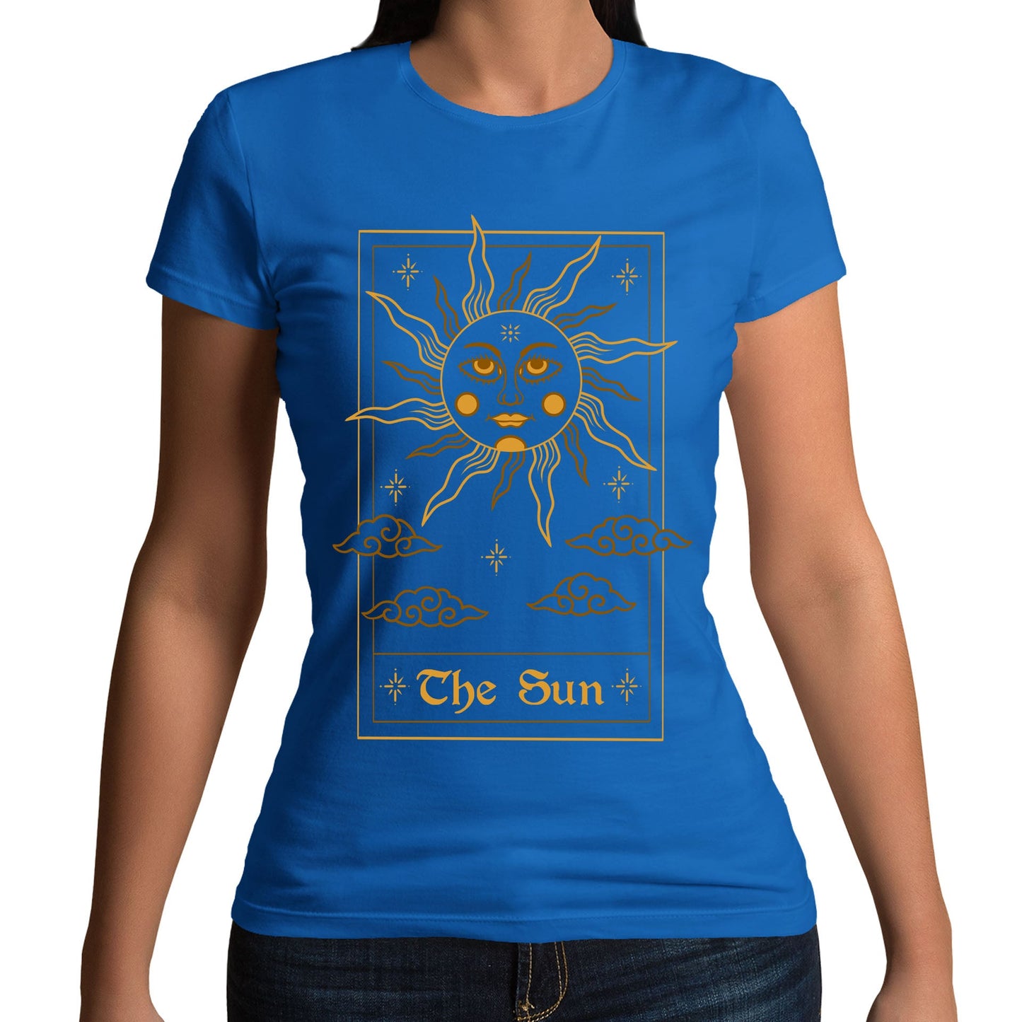 The Sun Tarot Card Womens T-shirt