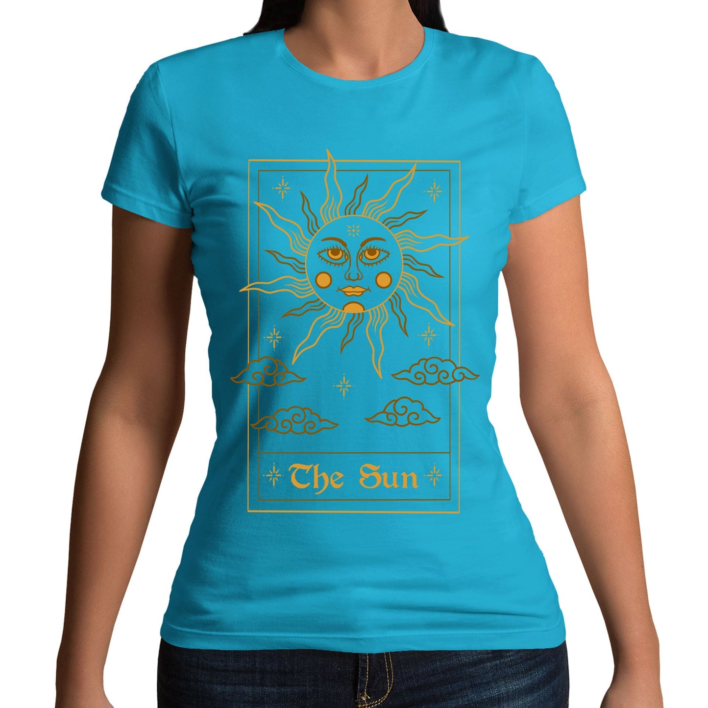 The Sun Tarot Card Womens T-shirt