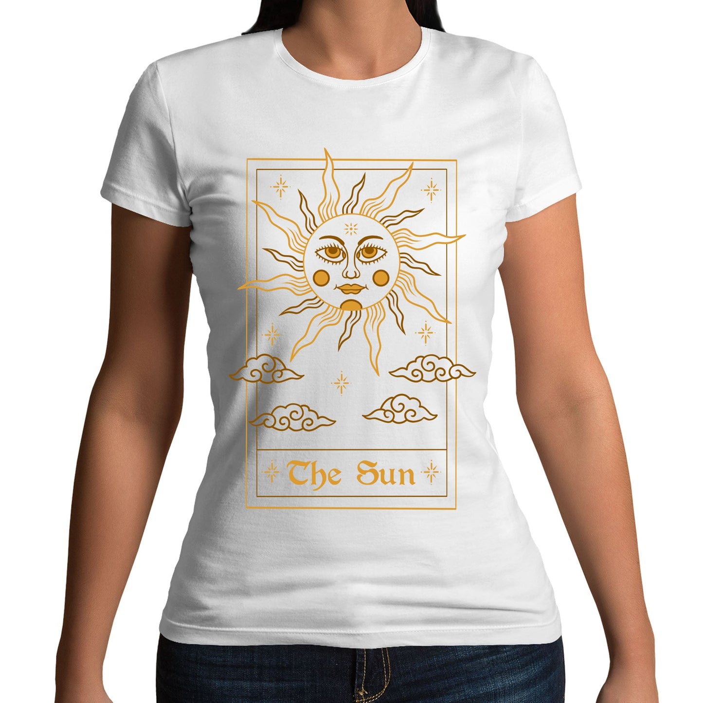 The Sun Tarot Card Womens T-shirt