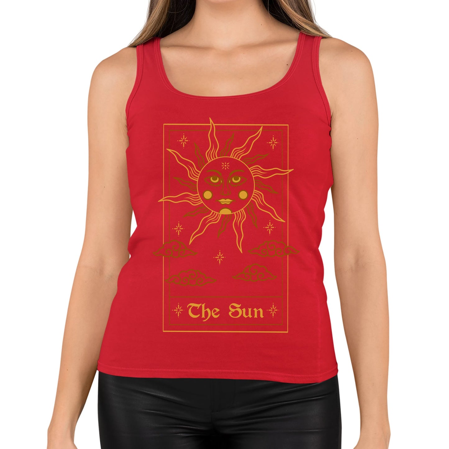 The Sun Tarot Card Womens Vest