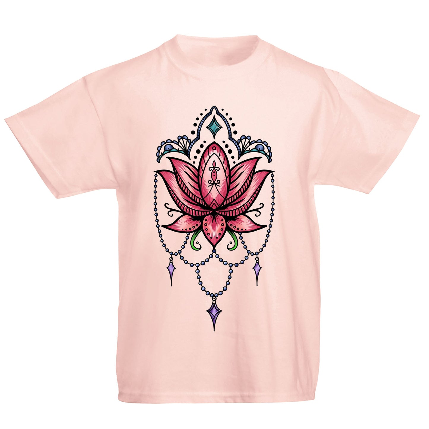 Lotus Flower Tatto Style Kids T-shirt