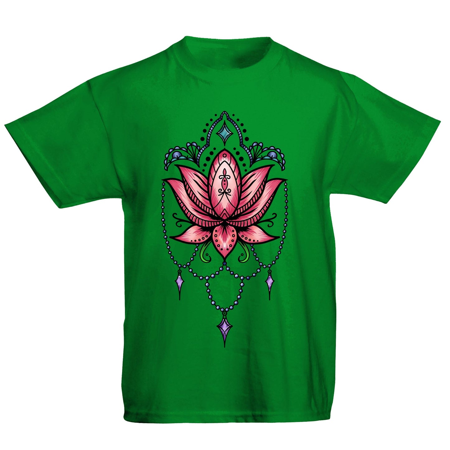 Lotus Flower Tatto Style Kids T-shirt