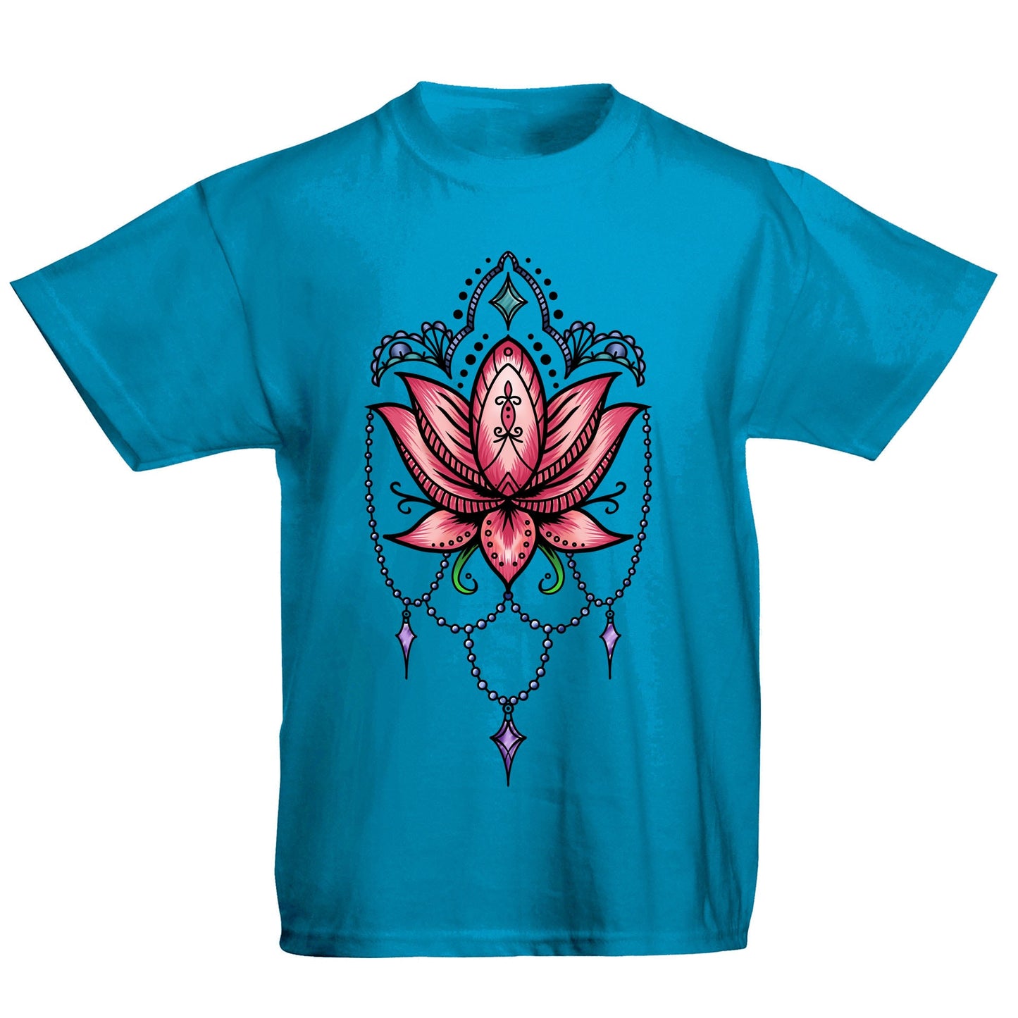 Lotus Flower Tatto Style Kids T-shirt