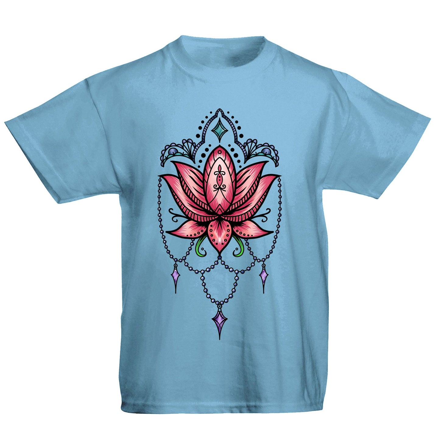 Lotus Flower Tatto Style Kids T-shirt