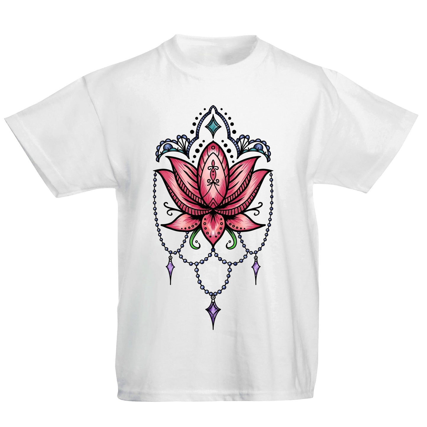 Lotus Flower Tatto Style Kids T-shirt