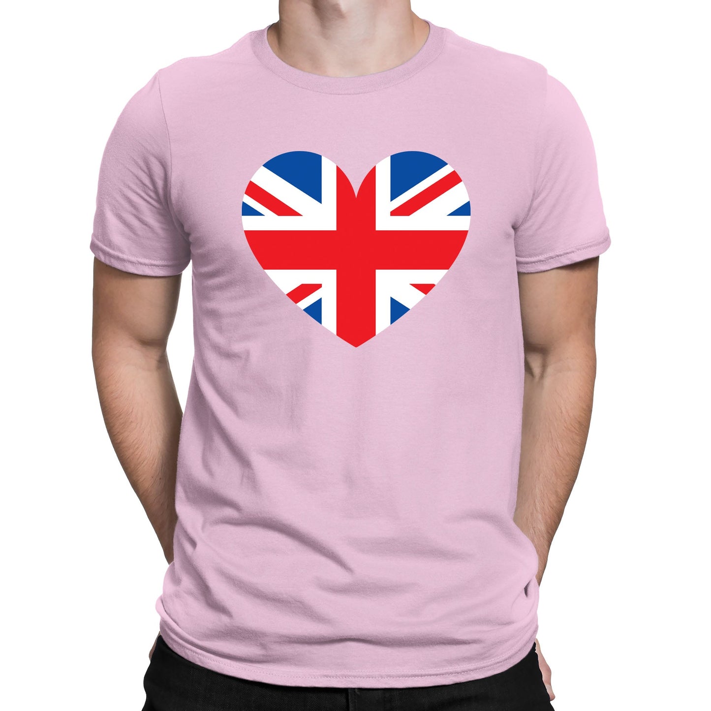 Union Jack Heart Mens T-shirt