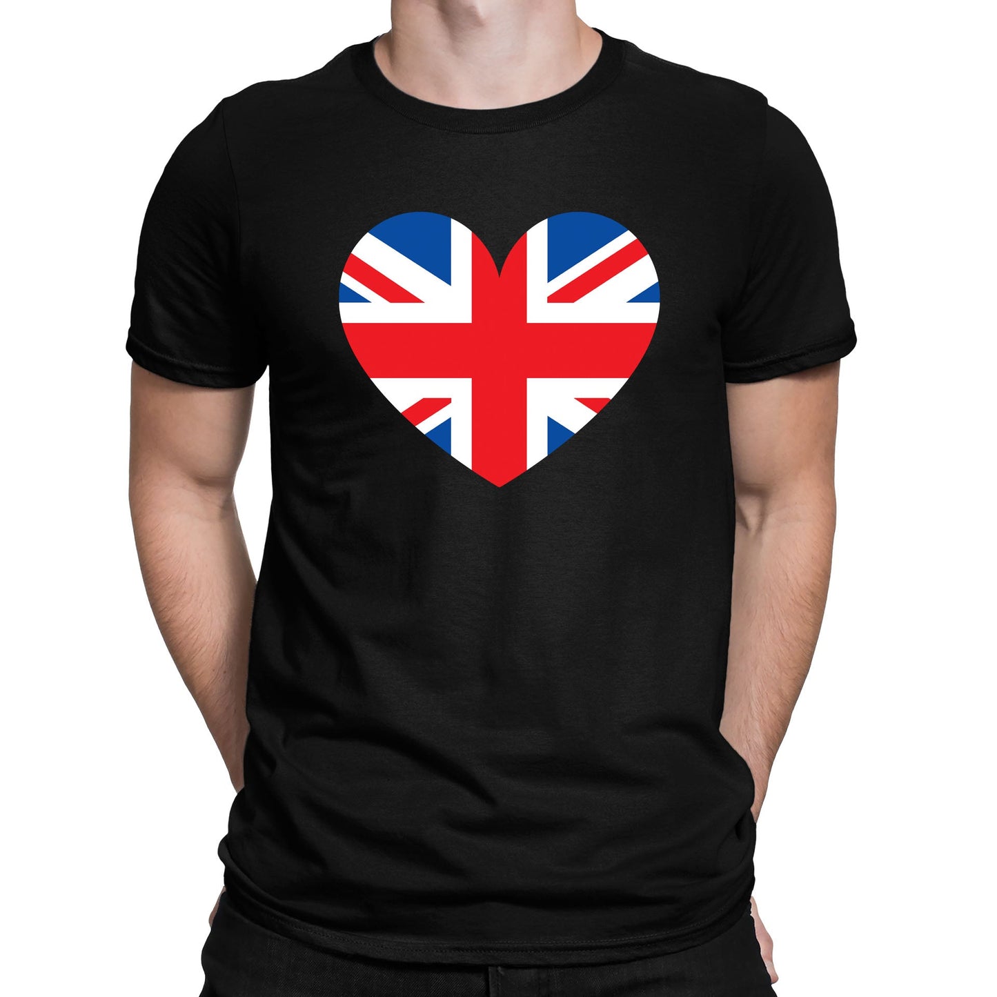 Union Jack Heart Mens T-shirt