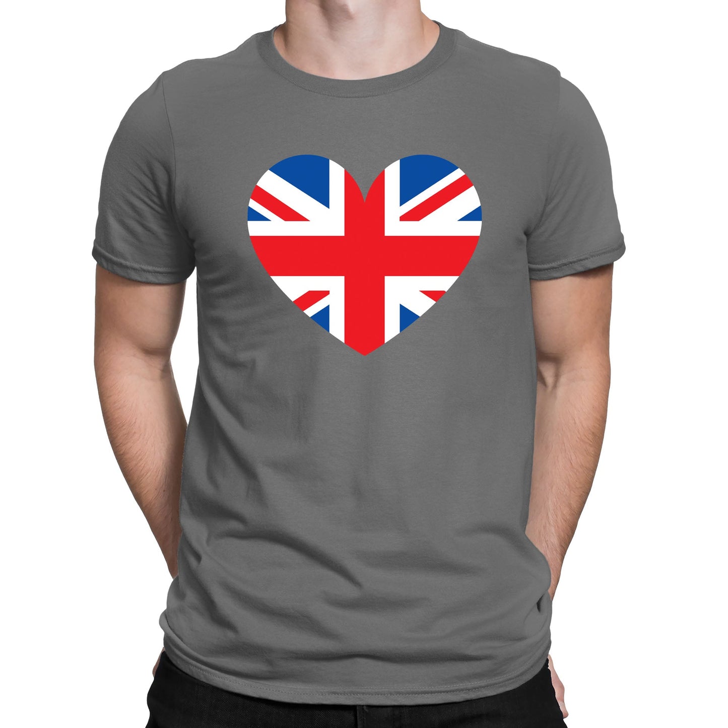 Union Jack Heart Mens T-shirt