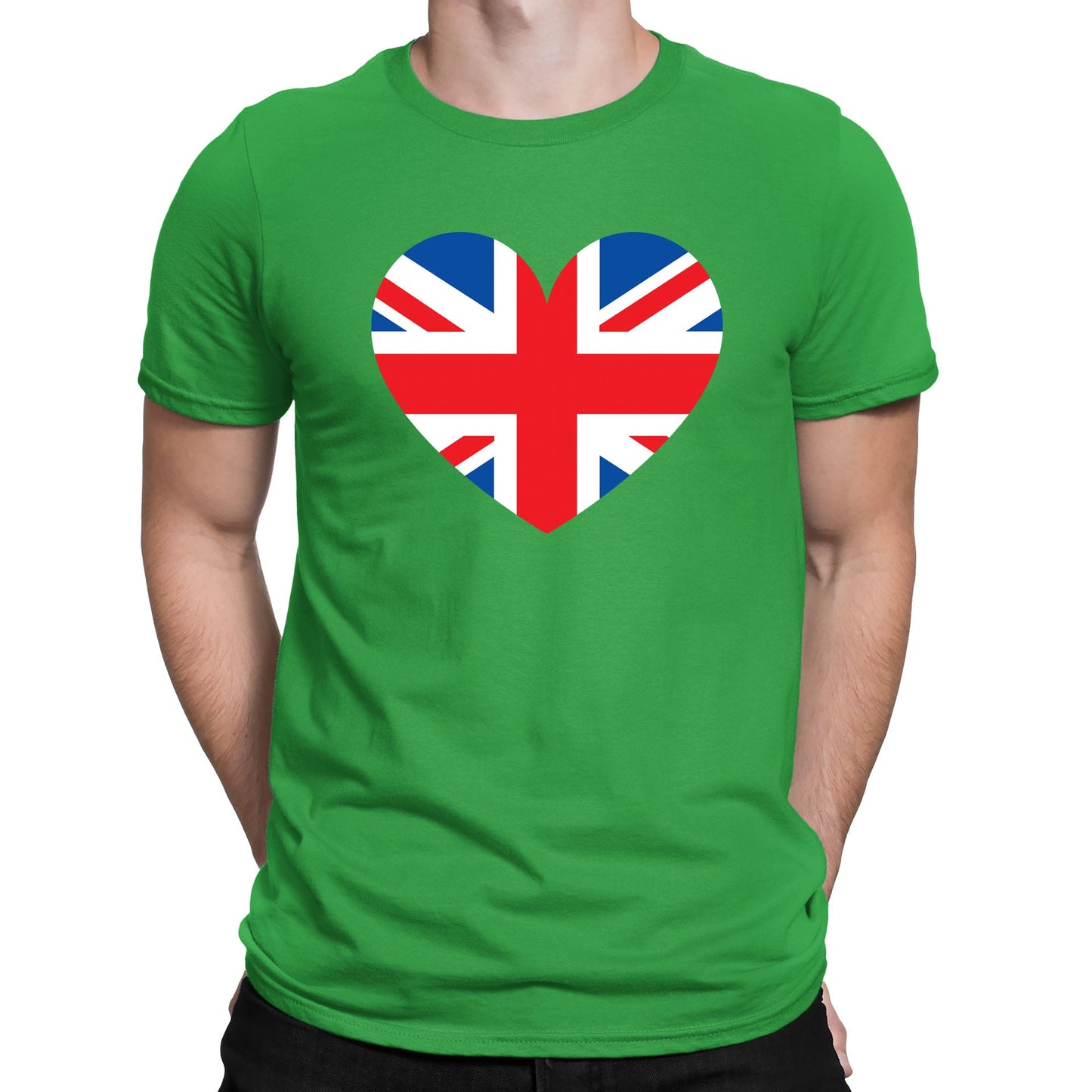 Union Jack Heart Mens T-shirt