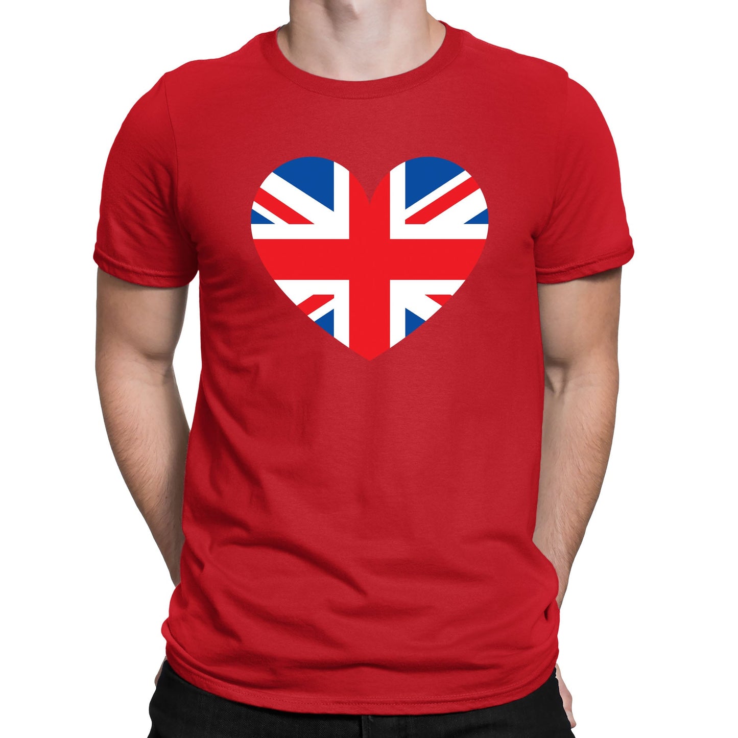 Union Jack Heart Mens T-shirt