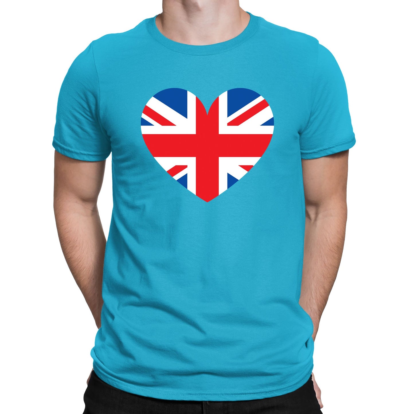 Union Jack Heart Mens T-shirt