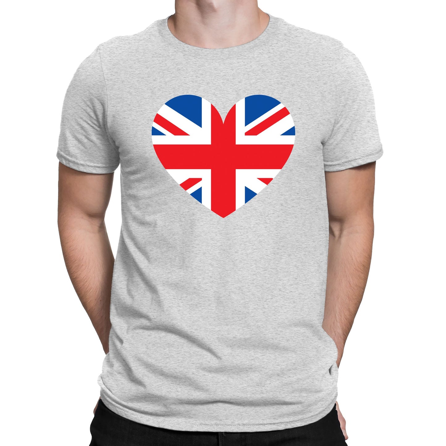 Union Jack Heart Mens T-shirt