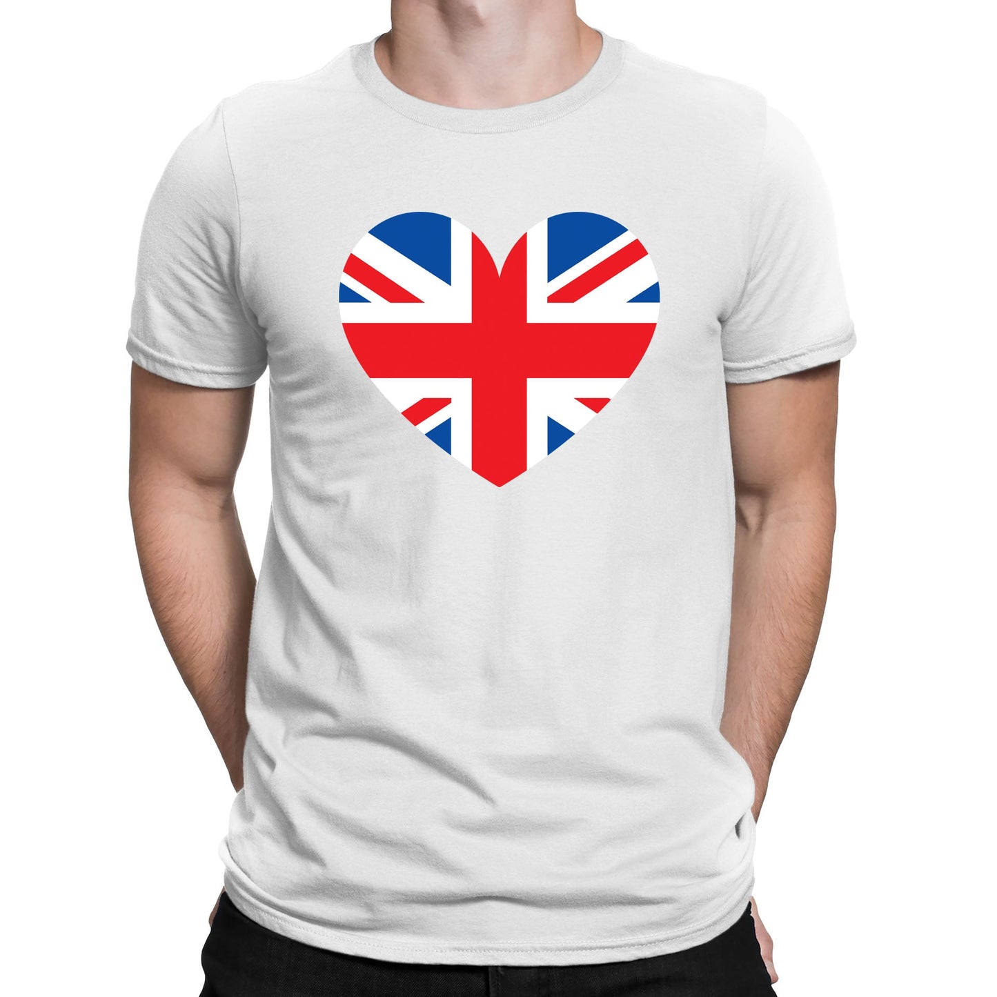 Union Jack Heart Mens T-shirt