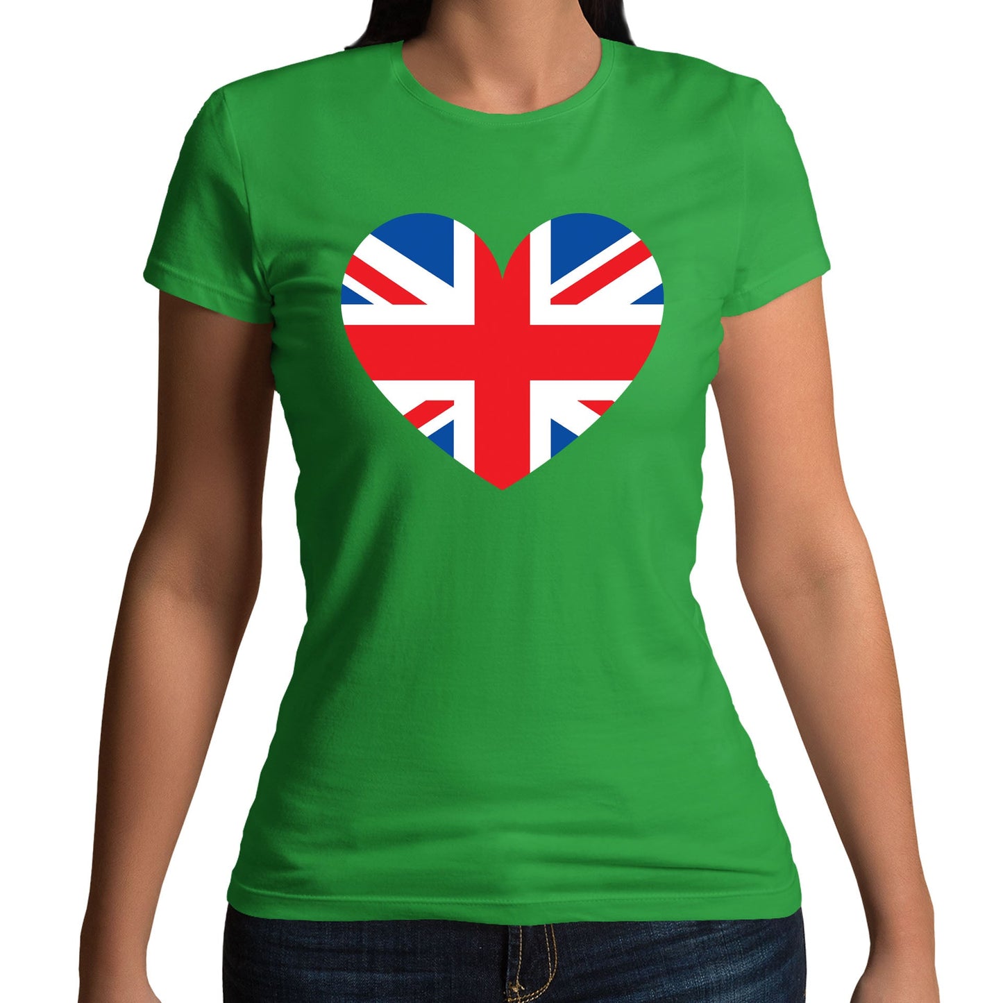 Union Jack Heart Womens T-shirt