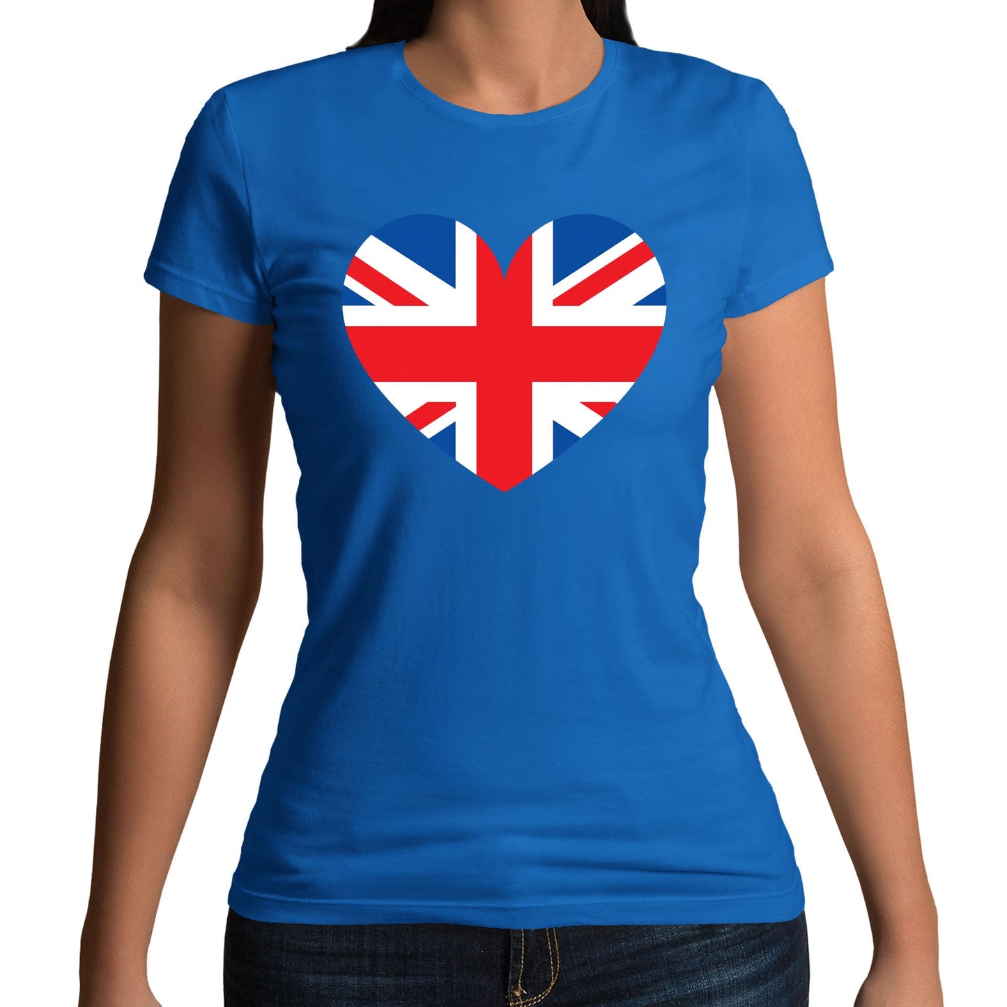 Union Jack Heart Womens T-shirt