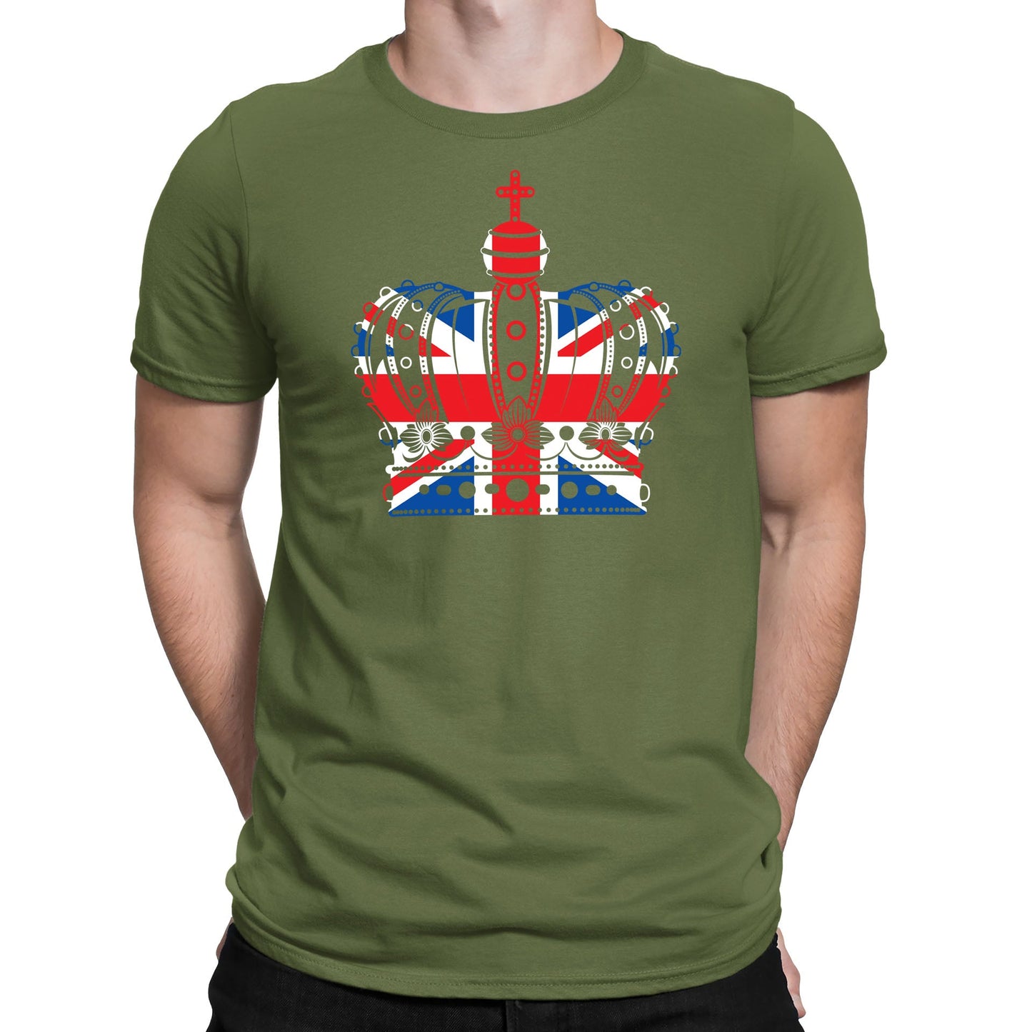 Union Jack Crown Mens T-shirt