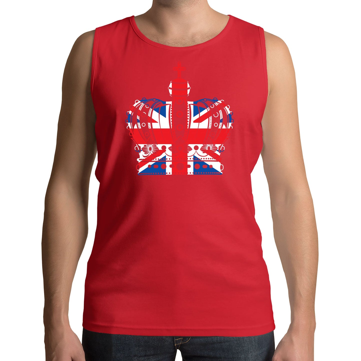 Union Jack Crown Mens Vest