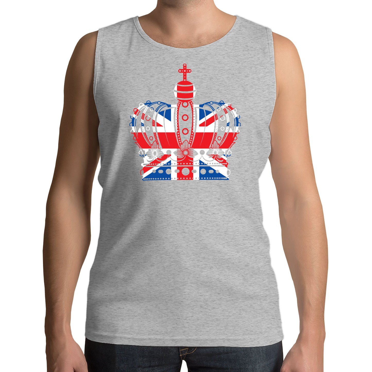 Union Jack Crown Mens Vest