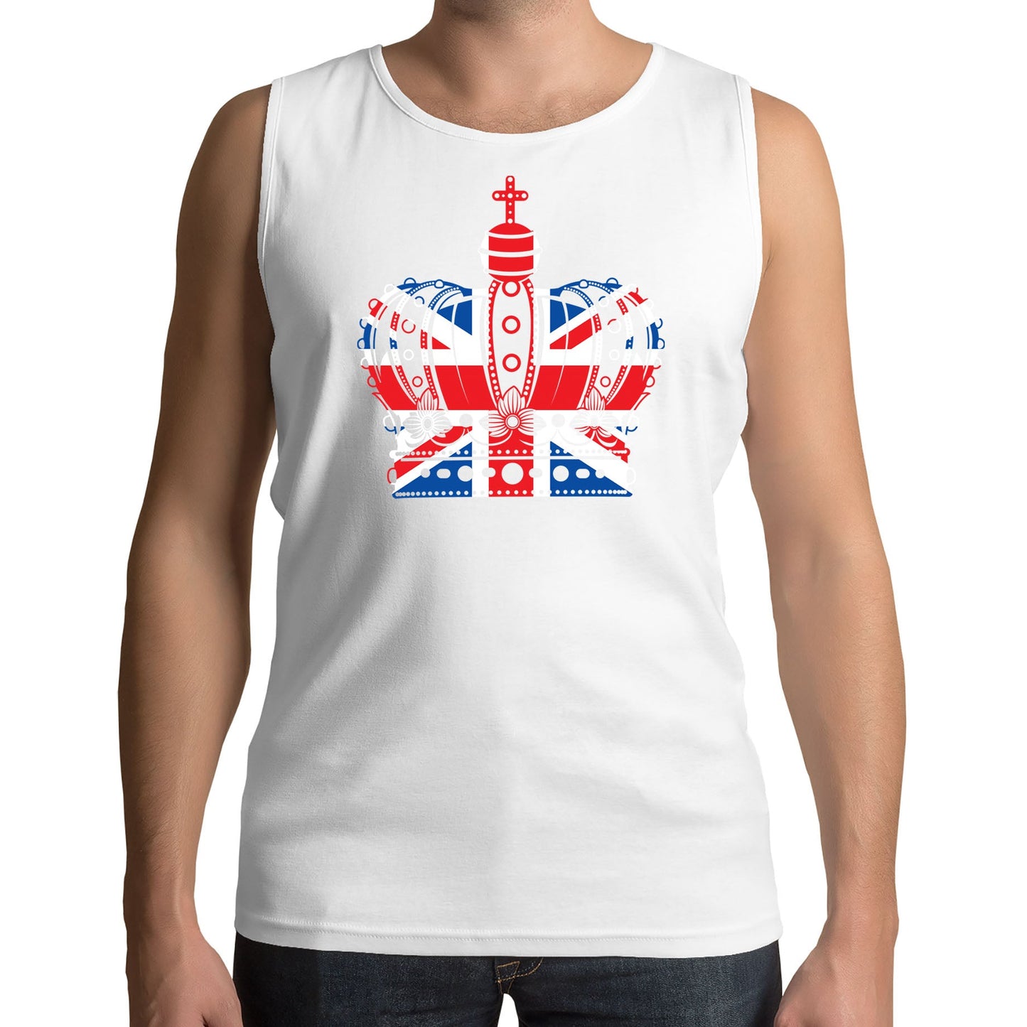 Union Jack Crown Mens Vest