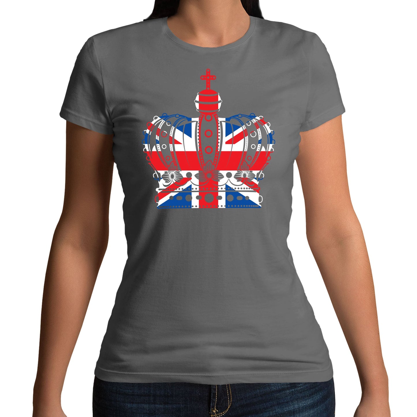 Union Jack Crown Womens T-shirt