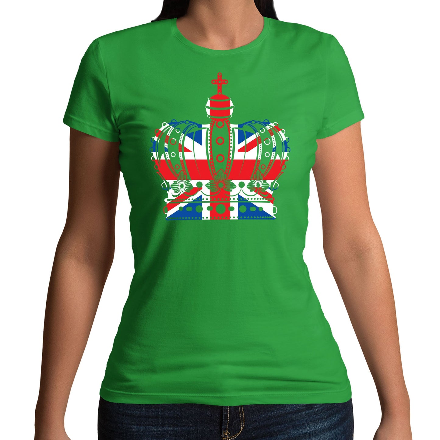 Union Jack Crown Womens T-shirt