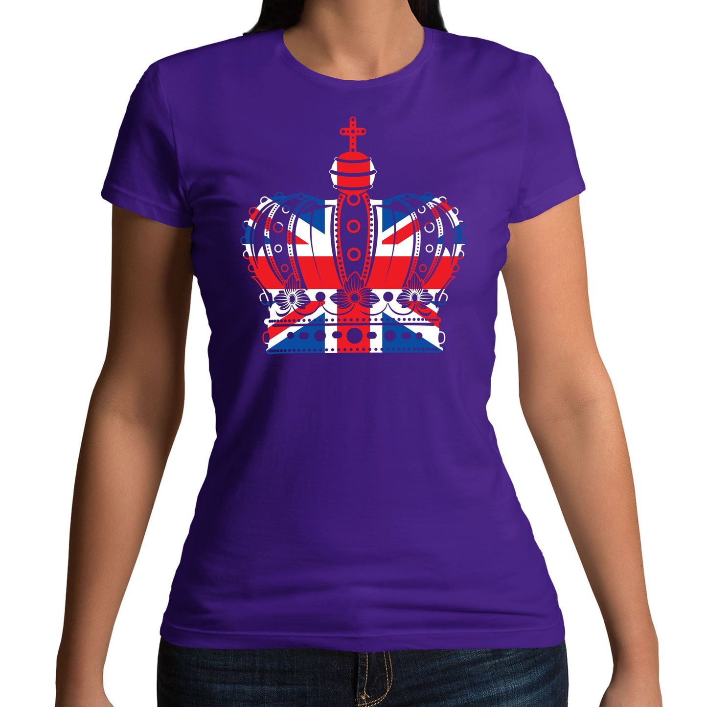 Union Jack Crown Womens T-shirt