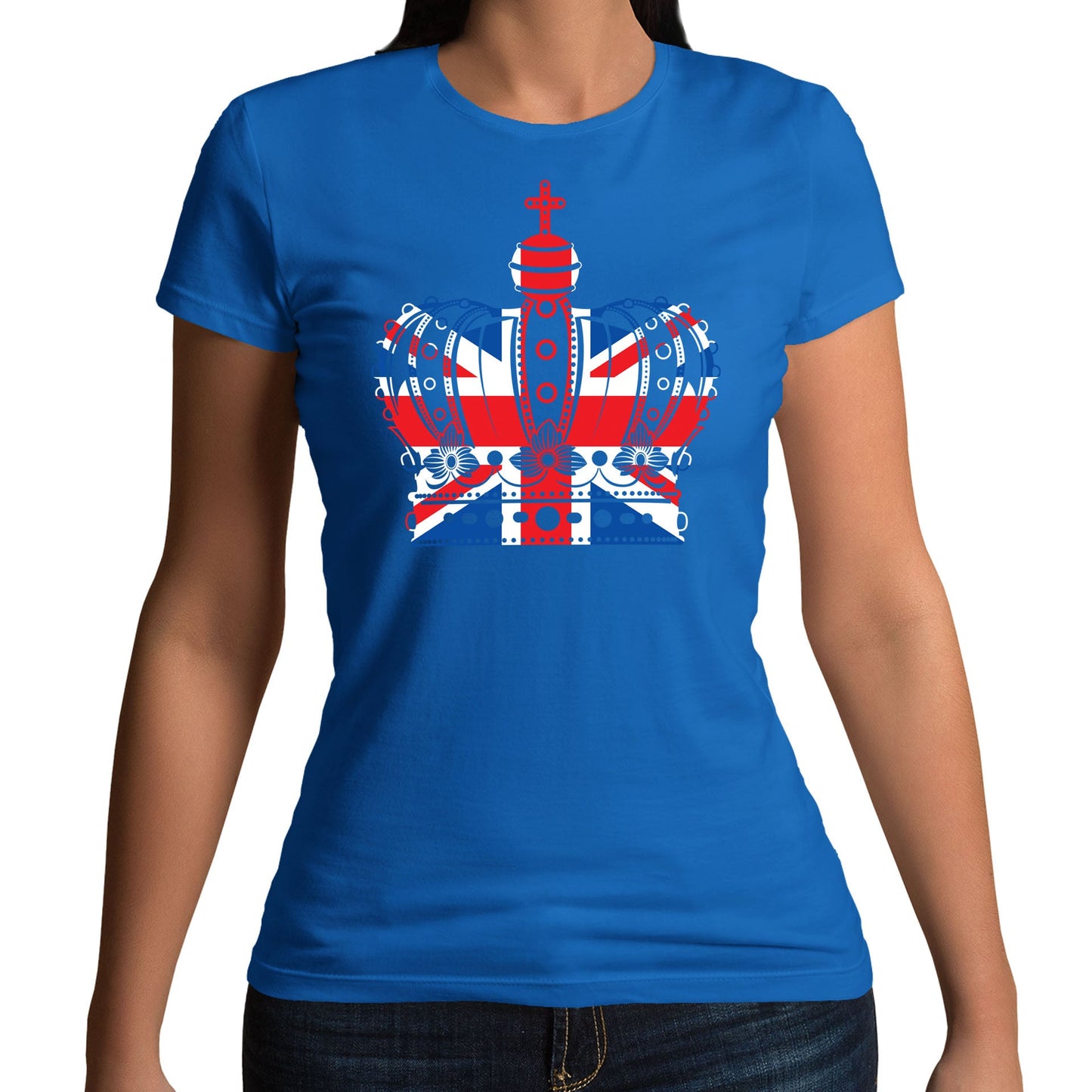 Union Jack Crown Womens T-shirt