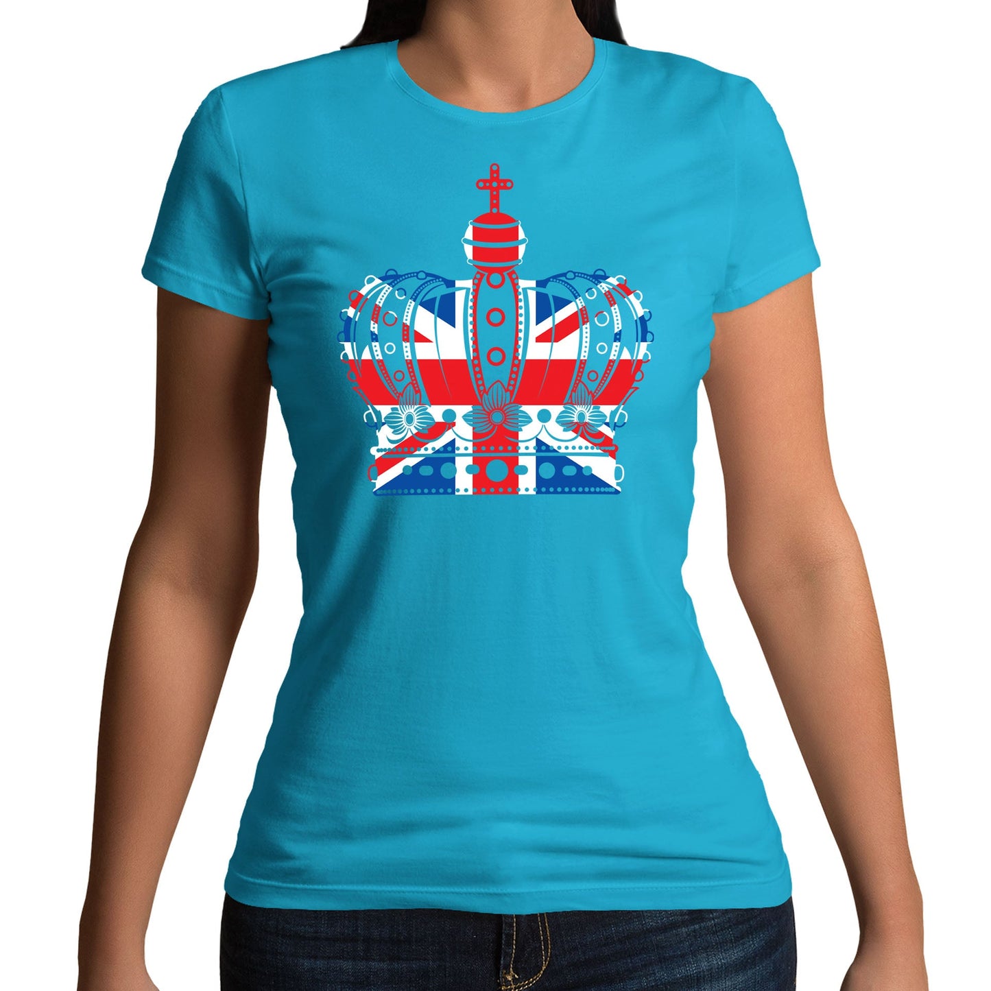 Union Jack Crown Womens T-shirt