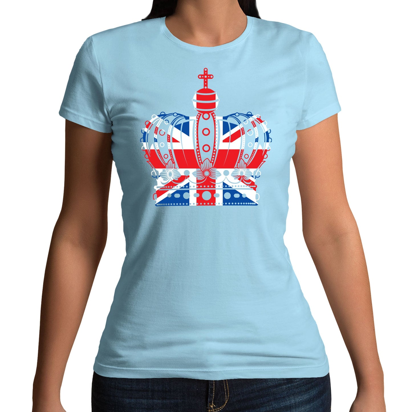 Union Jack Crown Womens T-shirt