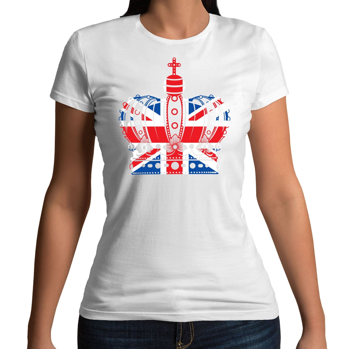 Union Jack Crown Womens T-shirt