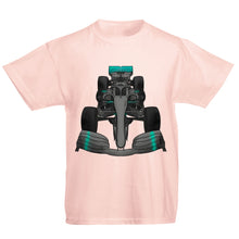 Load image into Gallery viewer, Formula F Car 1 One Turquoise Water Colour Kids T-shirt

