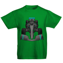Load image into Gallery viewer, Formula F Car 1 One Turquoise Water Colour Kids T-shirt
