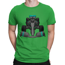 Load image into Gallery viewer, Formula F Car 1 One Turquoise Water Colour Mens T-shirt
