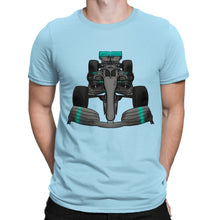 Load image into Gallery viewer, Formula F Car 1 One Turquoise Water Colour Mens T-shirt
