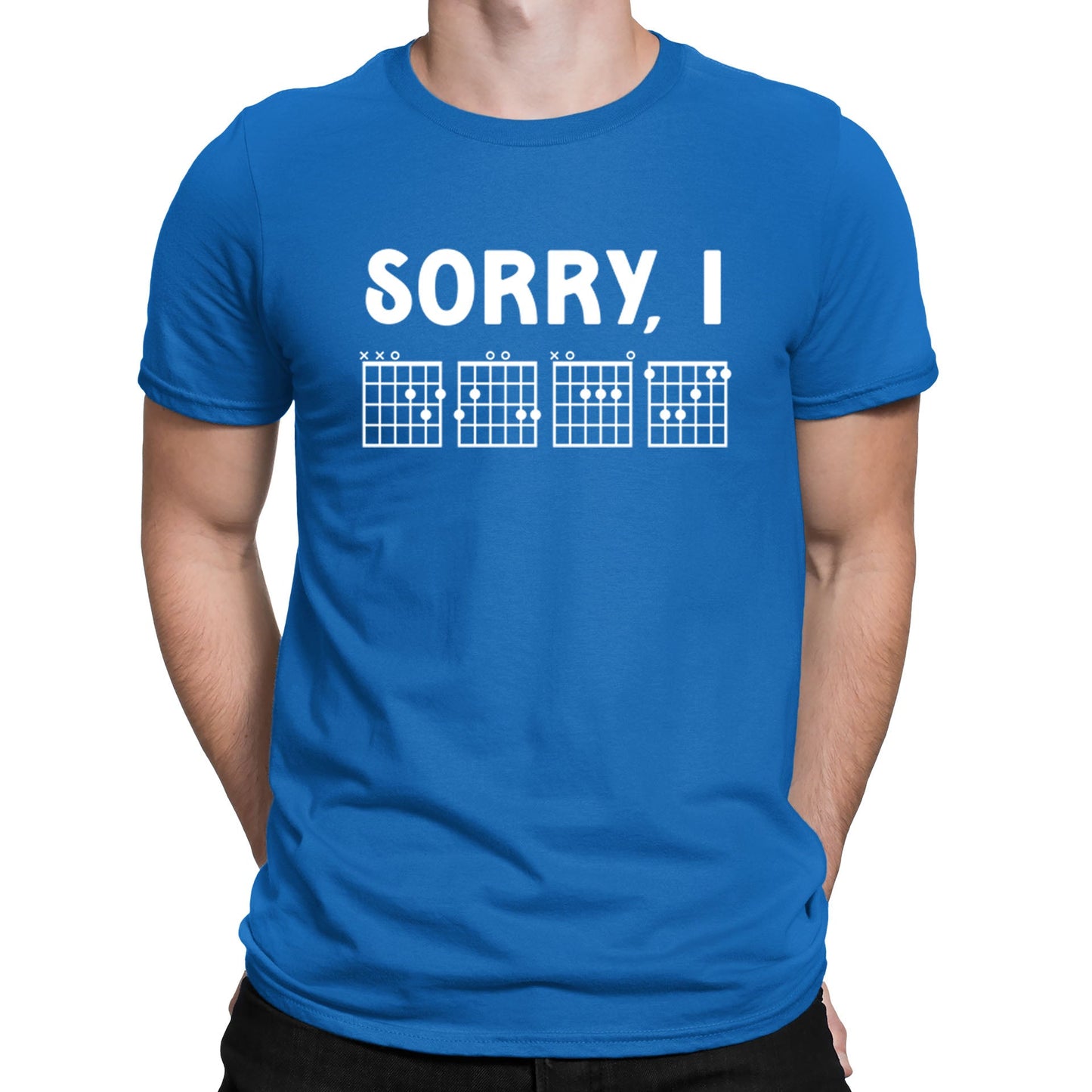 Sorry I DGAF Funny Guitar Tab Mens T-shirt