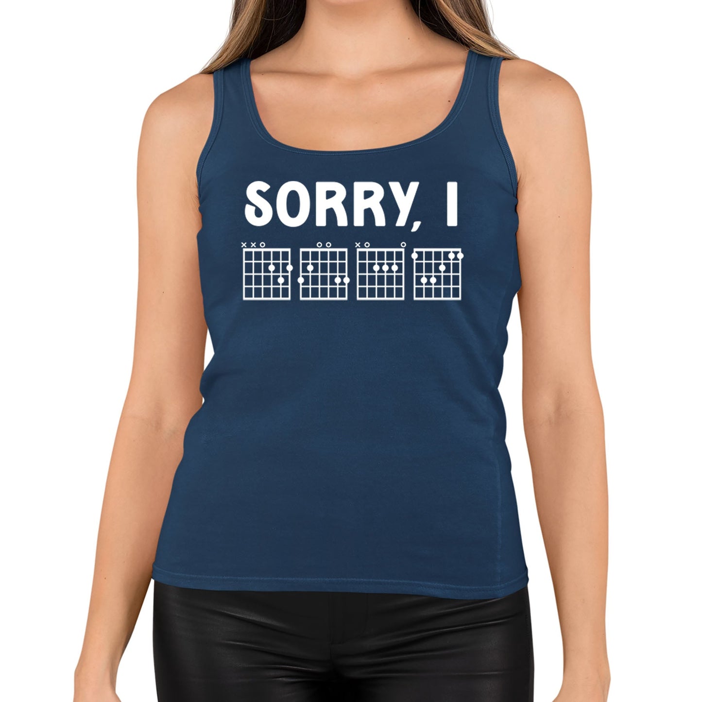 Sorry I DGAF Funny Guitar Tab Womens Vest