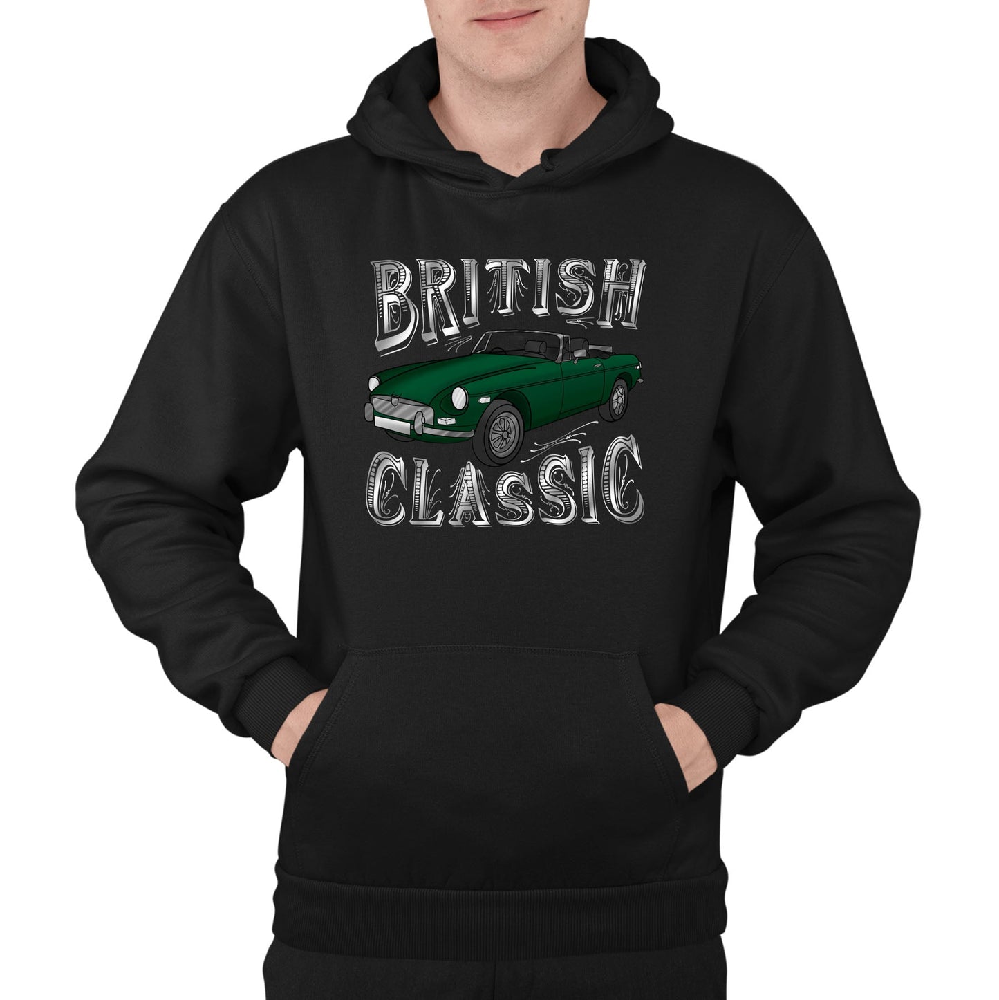 British Classic Mens Pullover Hoodie