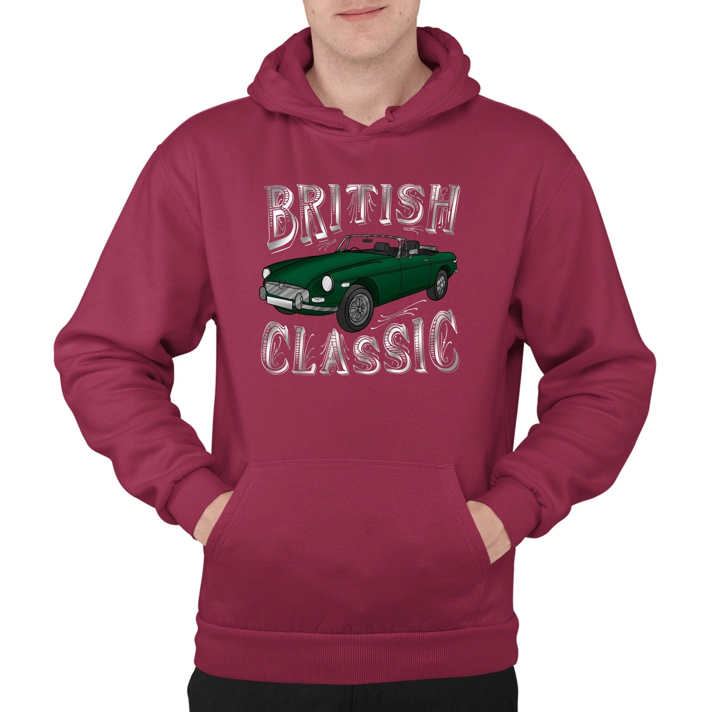 British Classic Mens Pullover Hoodie