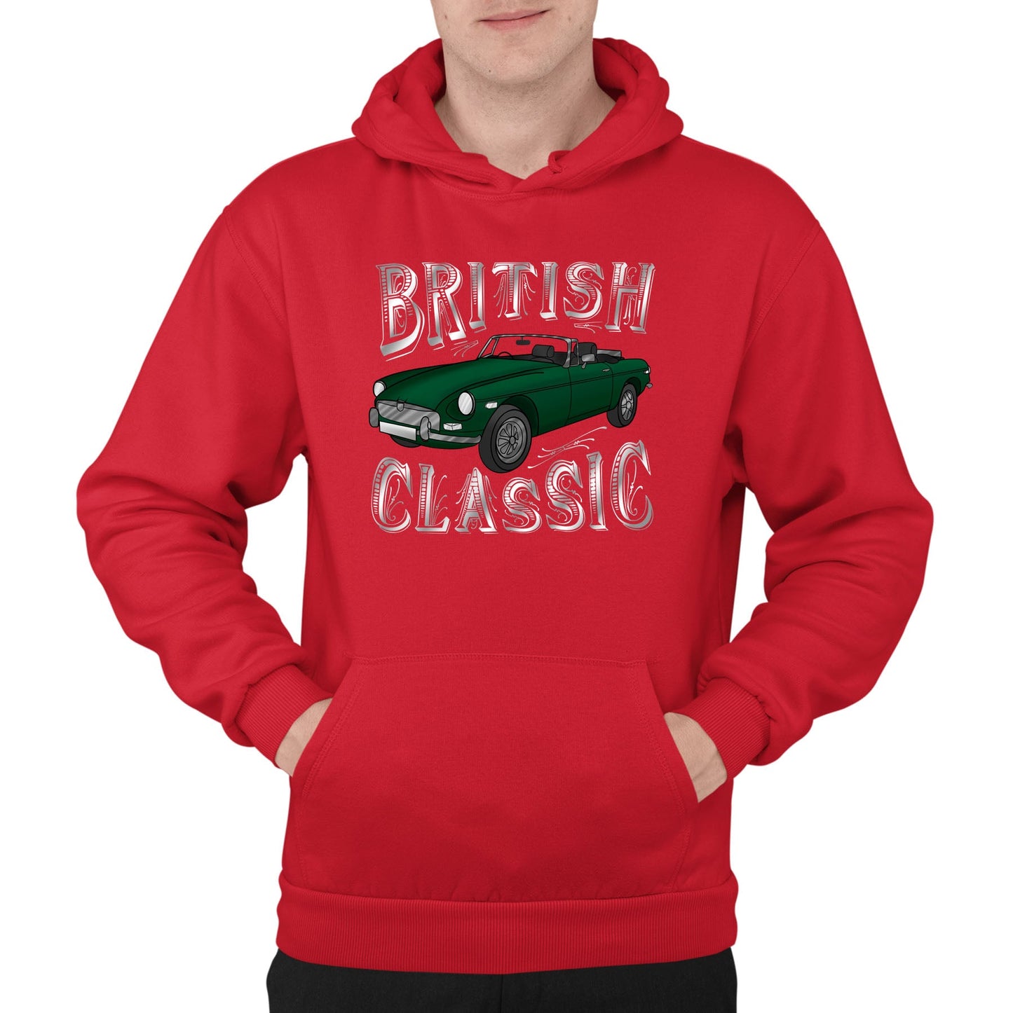 British Classic Mens Pullover Hoodie