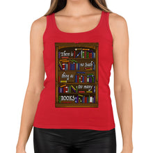 Load image into Gallery viewer, Too Many Books Womens Vest
