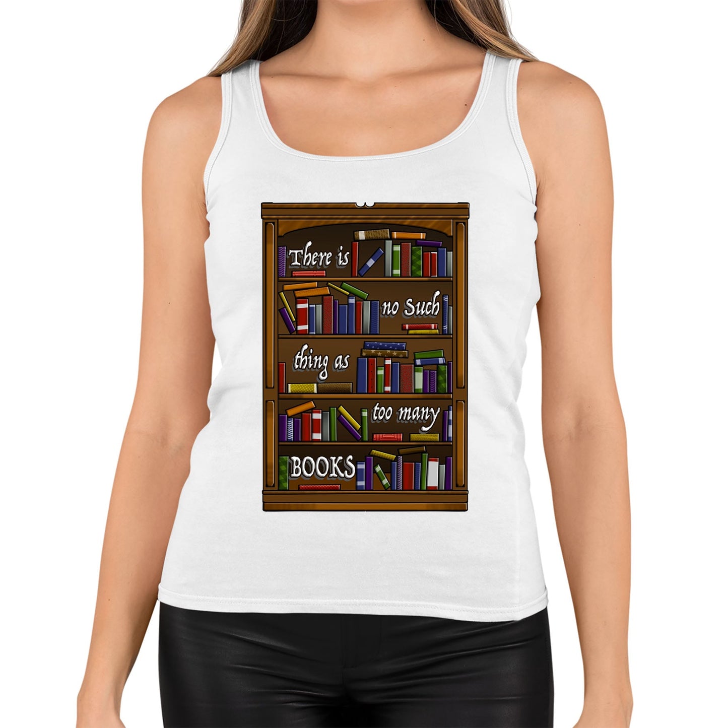 Too Many Books Womens Vest