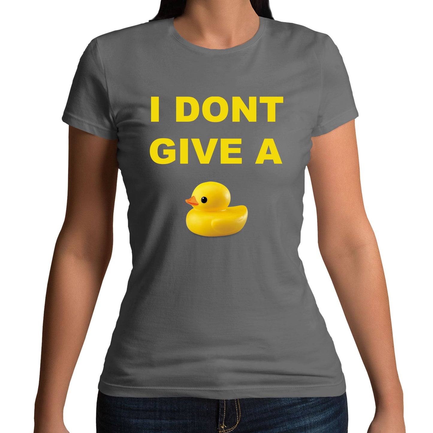 I Dont Give A Duck Womens T-shirt