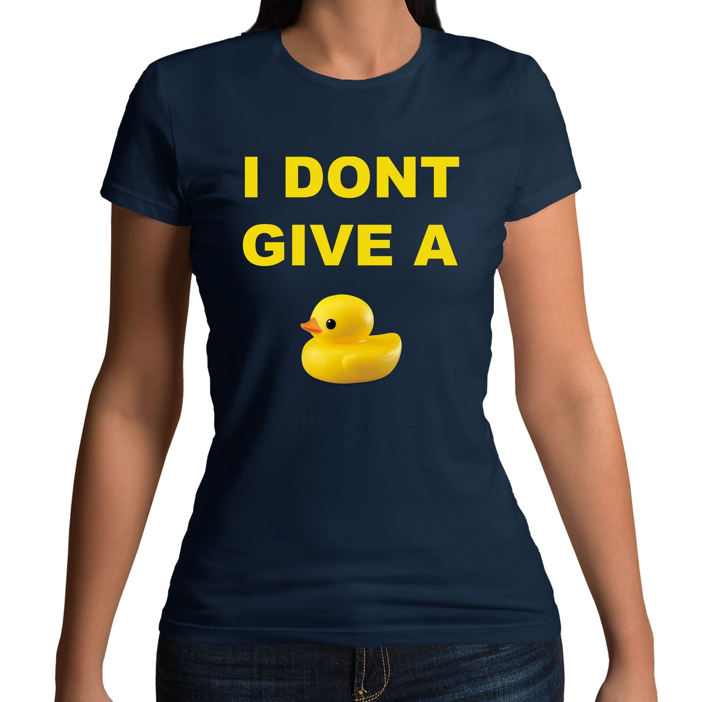 I Dont Give A Duck Womens T-shirt