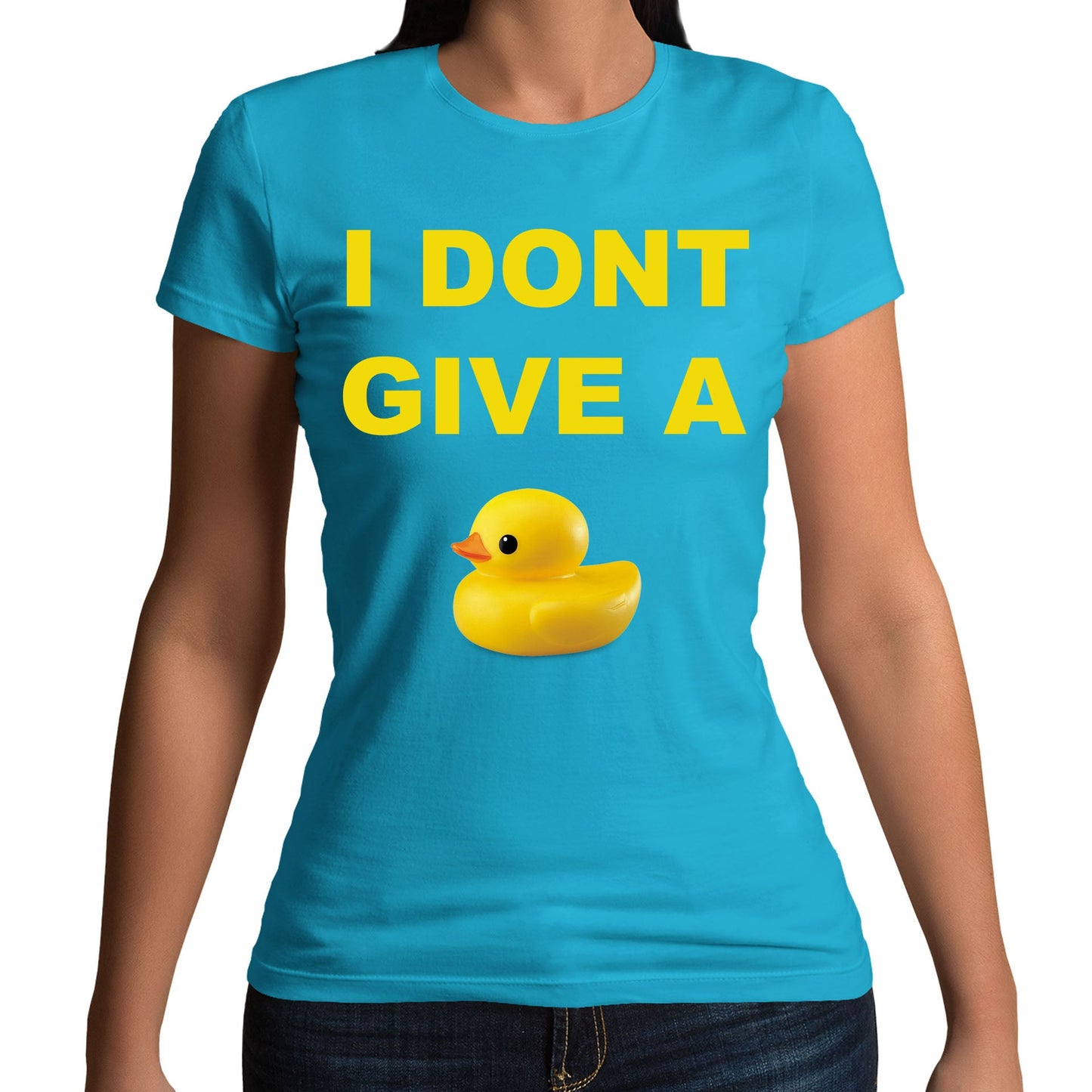 I Dont Give A Duck Womens T-shirt