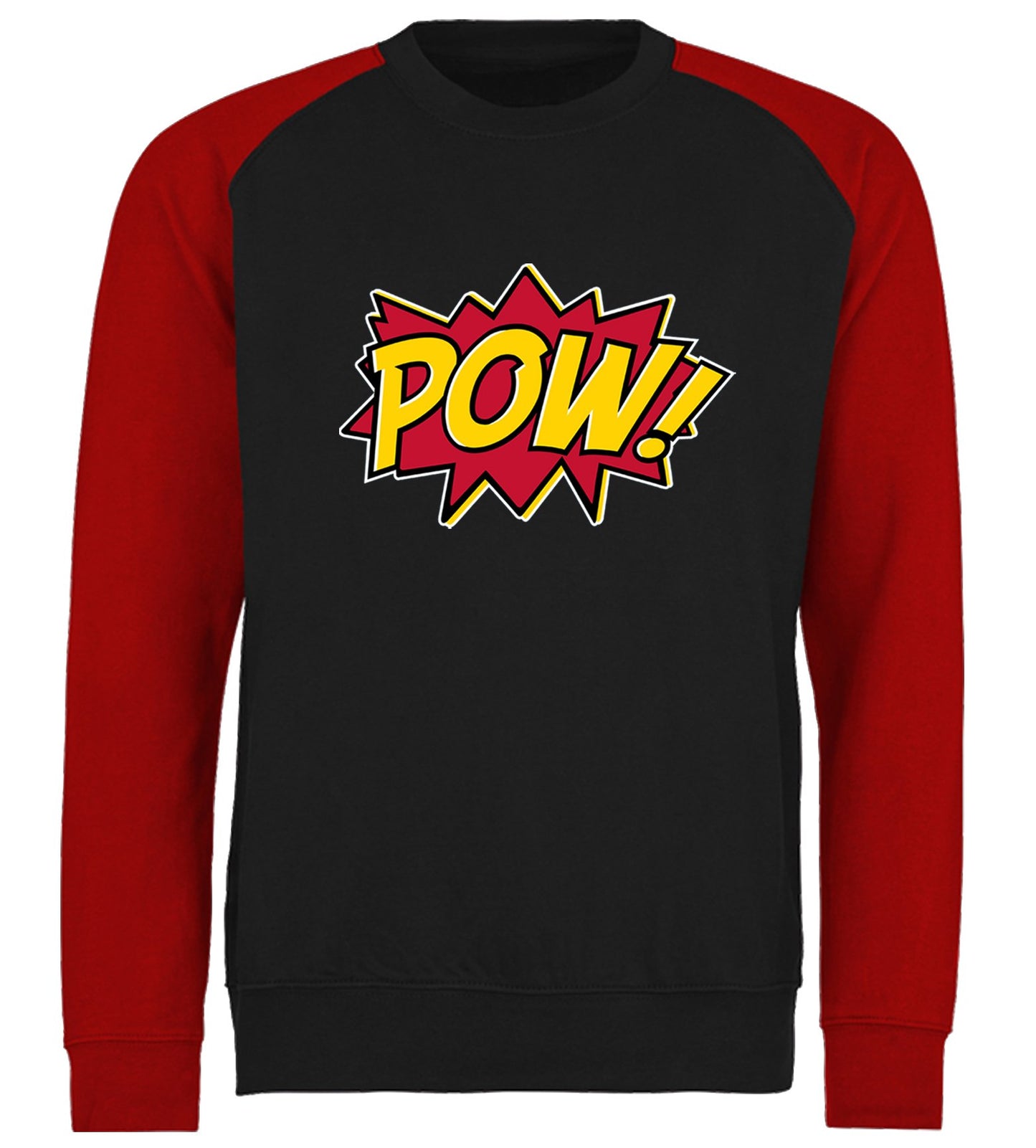 POW Comic Book Baseball Sweatshirt