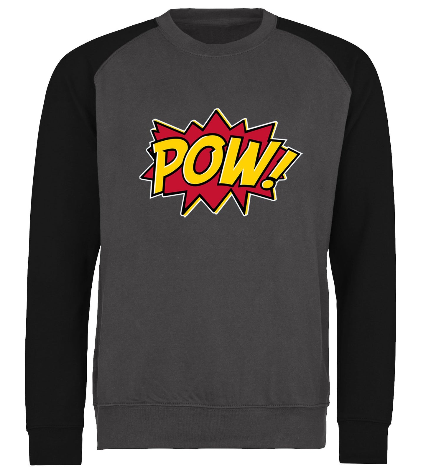 POW Comic Book Baseball Sweatshirt